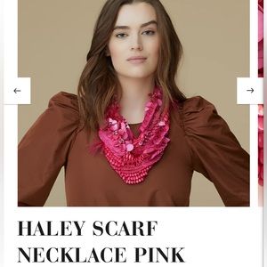 Mignonne Gavigavn Pink Scarf Necklace
